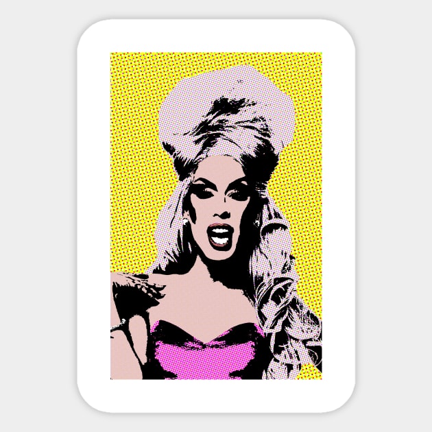 Alaska Thunderfuck style pop art Sticker by soundofpopart